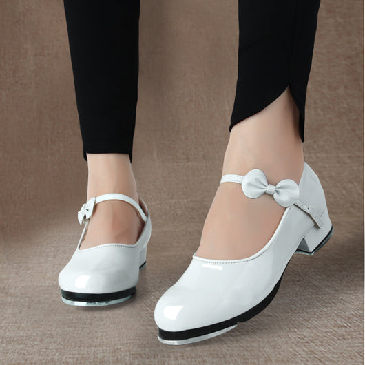 Zapatilla de Danza Niña con Suela Blanda y Moño Brillante - Image 3