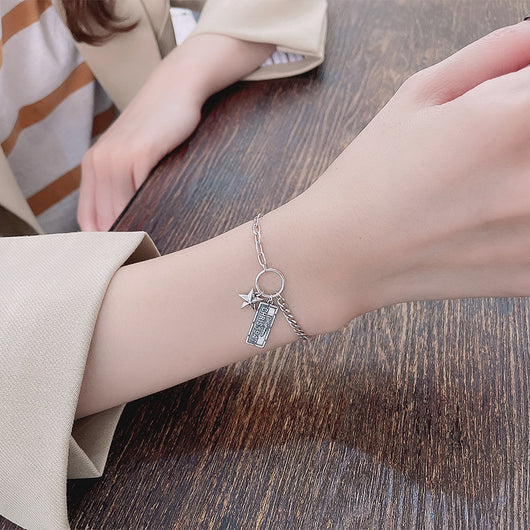 Pulsera de Plata Esterlina con Etiqueta Estrella de Cinco Puntas 1947 - Image 9