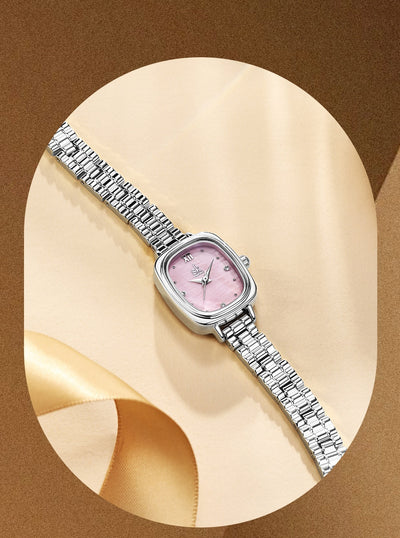 Reloj Cuadrado Acero Inoxidable Resistente al Agua con Movimiento de Cuarzo - Image 11