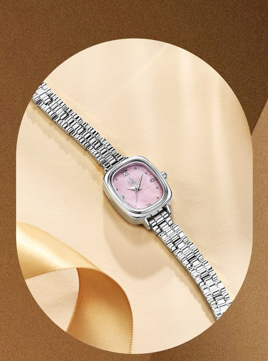 Reloj Cuadrado Acero Inoxidable Resistente al Agua con Movimiento de Cuarzo - Image 11