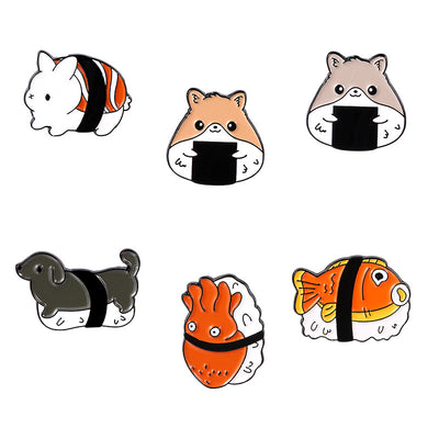 Broche Decorativo Serie Animales Diseño Hámster Esmaltado para Ropa - Image 8