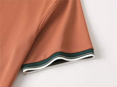 Polo Elástico de Algodón con Combinación de Colores - Image 45