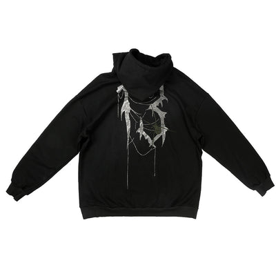 Suéter de Perforación Spider Dark Wind para Hombre - Estilo Europeo - Image 9