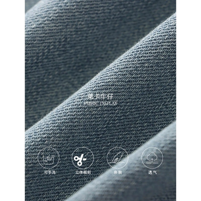 Jeans Talle Alto Elásticos Lavados con Corte Amplio y Cintura Ajustada - Image 5