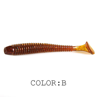 Señuelo de Pesca Luya Soft Fish con Cola T Bicolor y Sal - Image 3