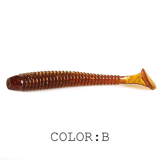 Señuelo de Pesca Luya Soft Fish con Cola T Bicolor y Sal - Image 3