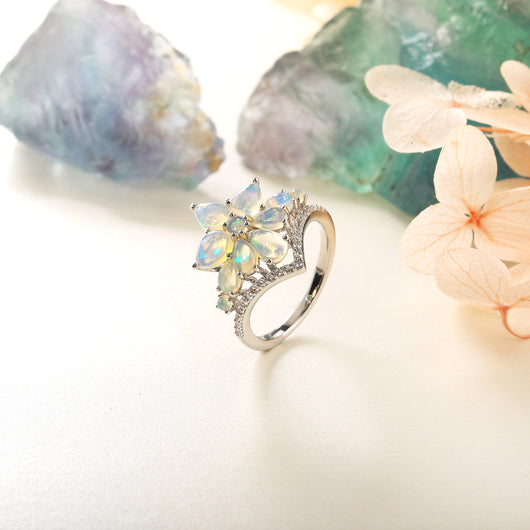 Anillo de Ópalo Natural en Plata 925 - Diseño Delicado y Elegante - Image 12