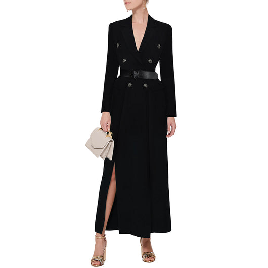 Gabardina Midi con Cintura y Abertura Lateral - Image 8