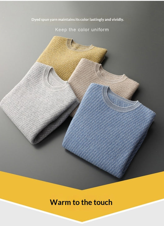 Suéter Ejecutivo de Cuello Redondo para Otoño e Invierno - Image 17