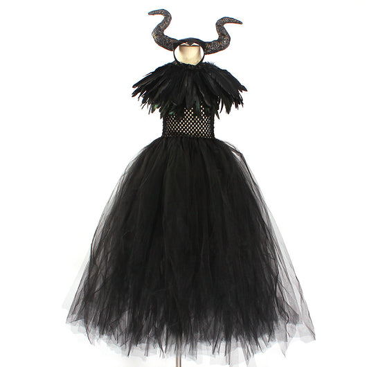 Vestido de Malla Negro para Niñas - Disfraz de Presentación - Image 8