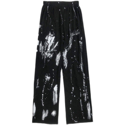 Pantalones Anchos Cintura Alta Efecto Drapeado Retro - Image 10