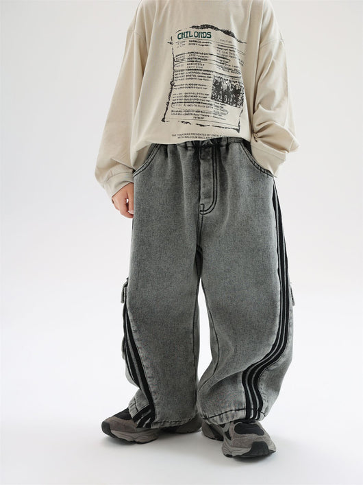 Pantalones Vaqueros Acolchados para Niños - Otoño e Invierno - Image 12