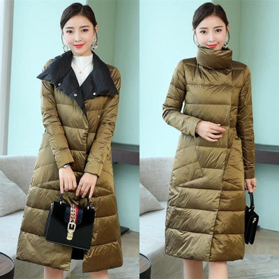 Chaqueta de Plumón de Pato Ligera - Abrigo Invernal Midi Elegante - Image 16