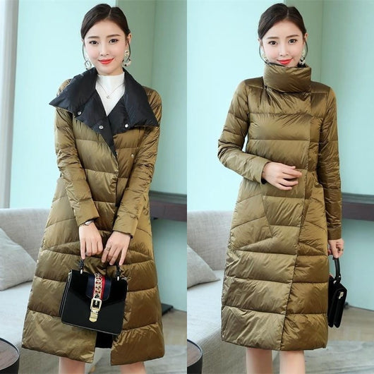 Chaqueta de Plumón de Pato Ligera - Abrigo Invernal Midi Elegante - Image 16