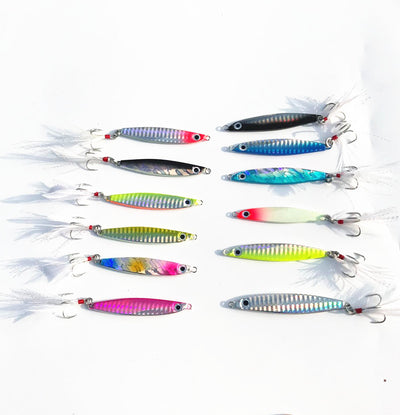 Anzuelo de Plumas con Lentejuelas - Cebo Artificial Premium - Image 10
