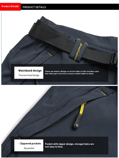 Pantalones de Senderismo Impermeables y Cálidos de Corte Holgado - Image 17