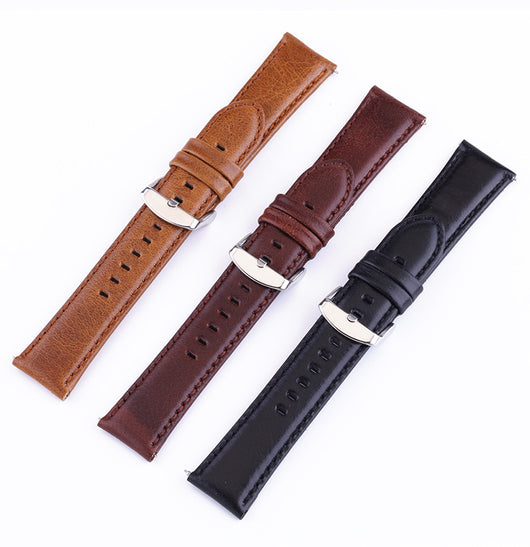 Correa de Cuero Genuine para Smartwatch - Patrón Crazy Horse Premium - Image 13