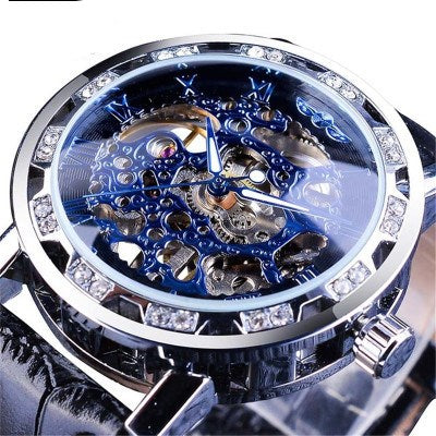 Reloj Mecánico Clásico con Cristales Brillantes y Diseño Hueco - Image 12