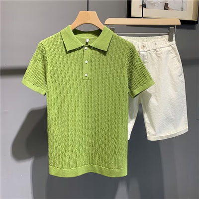 Camiseta Tipo Polo Cuello Solapa - Hombre Verano Versátil - Image 34