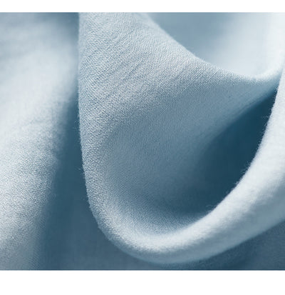 Camisa de Algodón Azul con Solapa para Mujer - Image 11