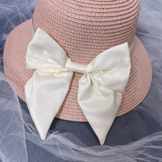 Sombrero de Paja con Moño Simple - Diseño Minimalista Playa - Image 15