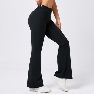 Pantalones Yoga Acampanados Levantacaderas con Cintura en V - Image 23