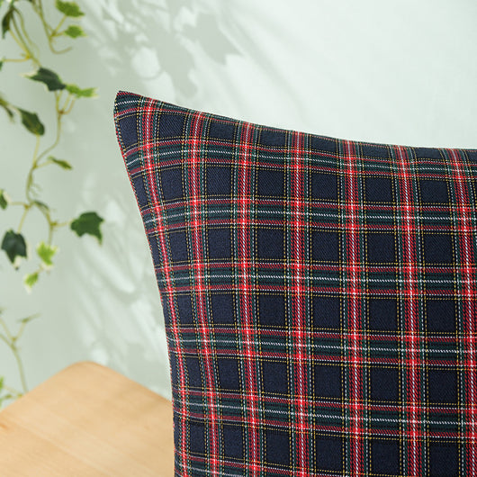 Funda de Almohada Navideña Tartán para Sala de Estar - Image 14