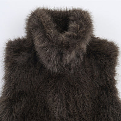 Chaleco de Piel Sintética Efecto Fur - Estilo Europeo y Americano - Image 3