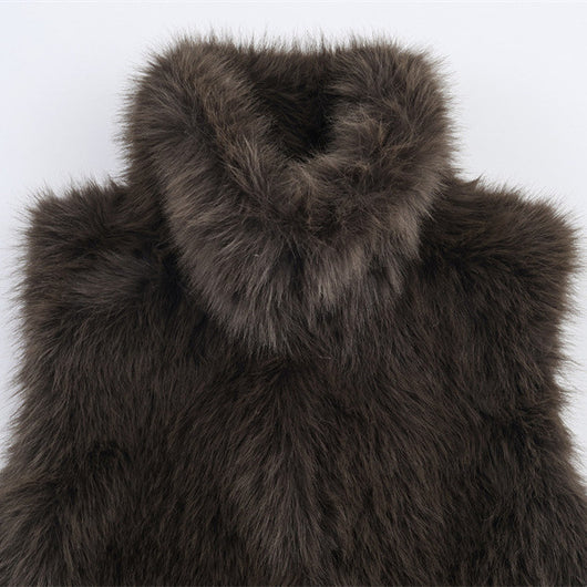 Chaleco de Piel Sintética Efecto Fur - Estilo Europeo y Americano - Image 3
