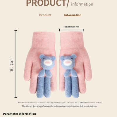 Guantes de Cinco Dedos Acolchados - Diseño Infantil Adorable y Resistente al Viento - Image 15
