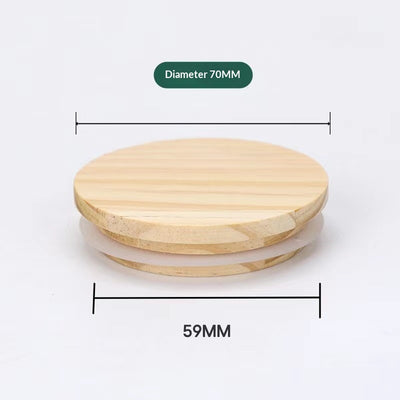 Portavelas Artesanal con Tapa de Bambú o Pino y Sello de Silicona - Image 14