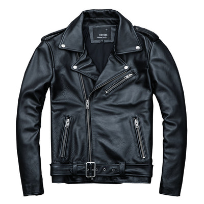 Chaqueta de Cuero Genuino para Motociclista - Image 4