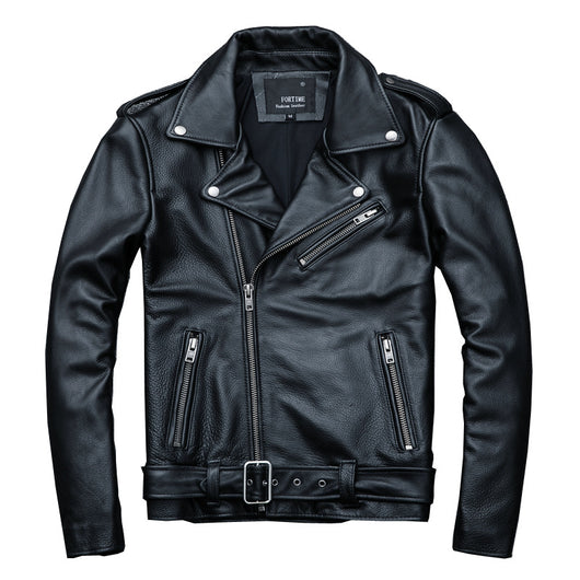 Chaqueta de Cuero Genuino para Motociclista - Image 4