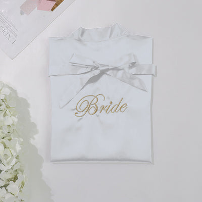 Camisón de Novia en Seda Simulada - Pijama Nupcial Elegante - Image 13