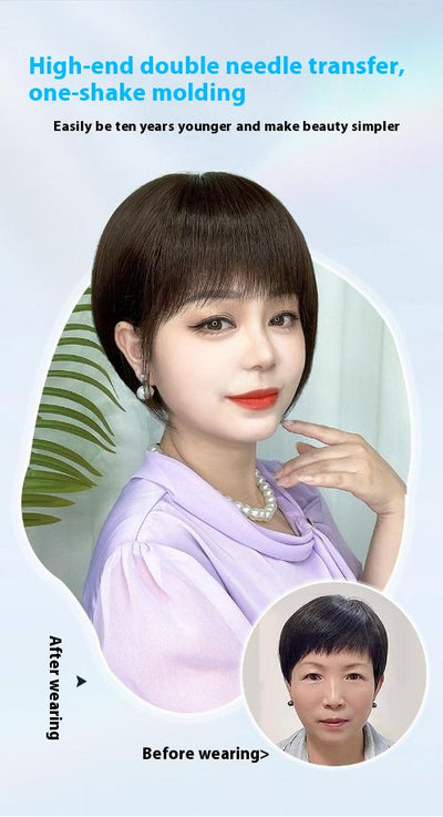 Peluca Bob Tejida a Mano con Cabello Natural Humano - Image 11