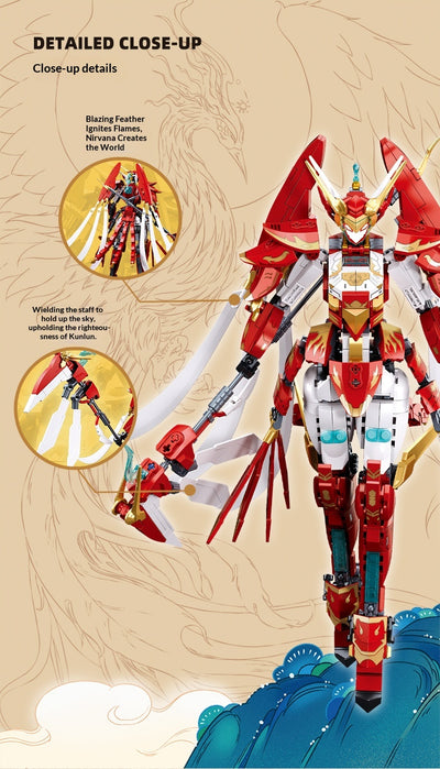 Rey Guerrero Mecánico Qinglong y Baihu - Modelo Coleccionable de Ensamblaje - Image 9