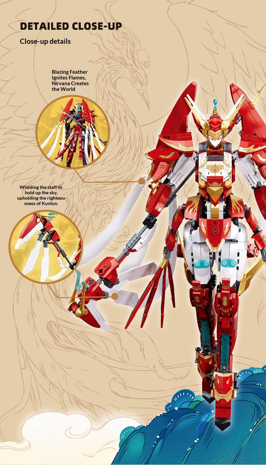 Rey Guerrero Mecánico Qinglong y Baihu - Modelo Coleccionable de Ensamblaje - Image 9