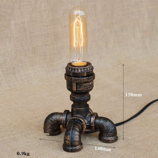 Lámpara Retro de Tubo de Agua - Diseño Café Nostálgico y Creativo - Image 5