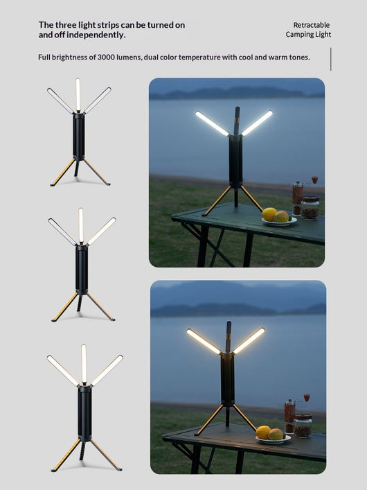 Linterna Telescópica de Camping Negra - Image 3