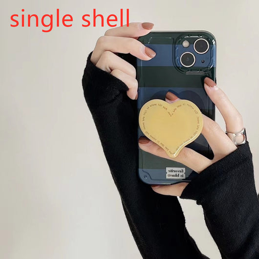 Funda para Teléfono con Diseño de Rayas Azul y Verde - Amor - Image 3