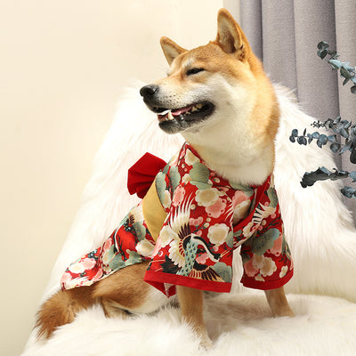 Traje Tradicional Kimono para Perros Shiba Inu y Gatos - Ropa Asiática Tang para Mascotas Pequeñas y Medianas - Image 8