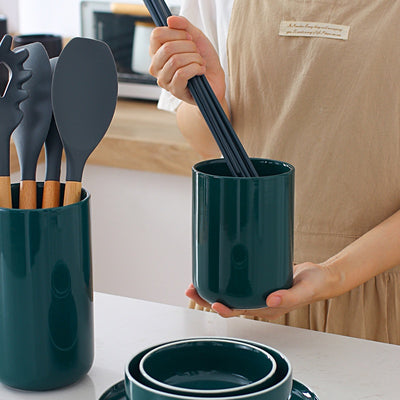 Contenedor de Cerámica para Espátulas y Cucharones de Cocina - Image 15