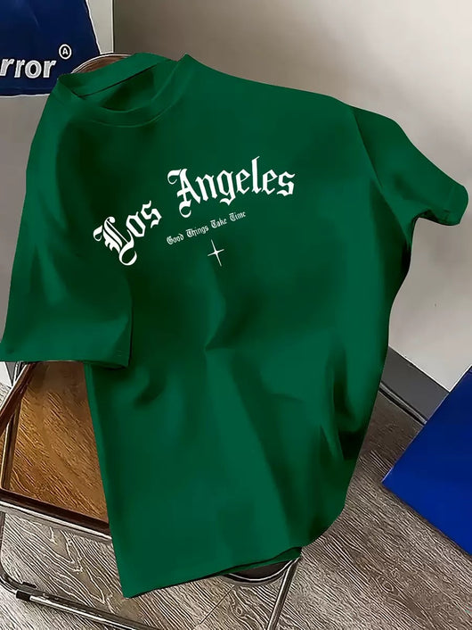 Playera Casual Los Angeles Cuello Redondo Hombre - Image 10