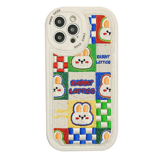 Funda para Celular Bordada con Osito y Conejito - Image 6