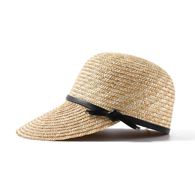 Gorro de Paja con Visera para Mujer - Protección Solar Elegante - Image 3