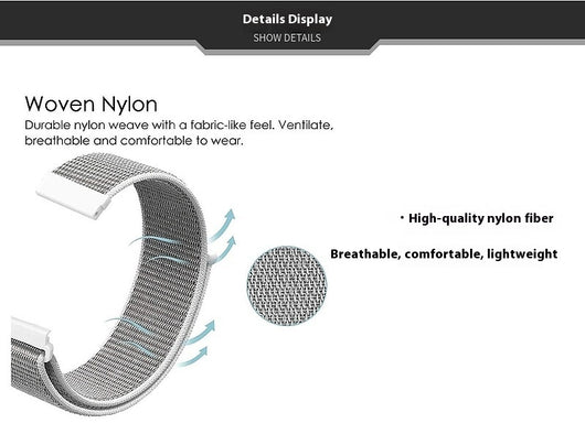 Correa Deportiva Nylon Loopback para Smartwatch - Image 9