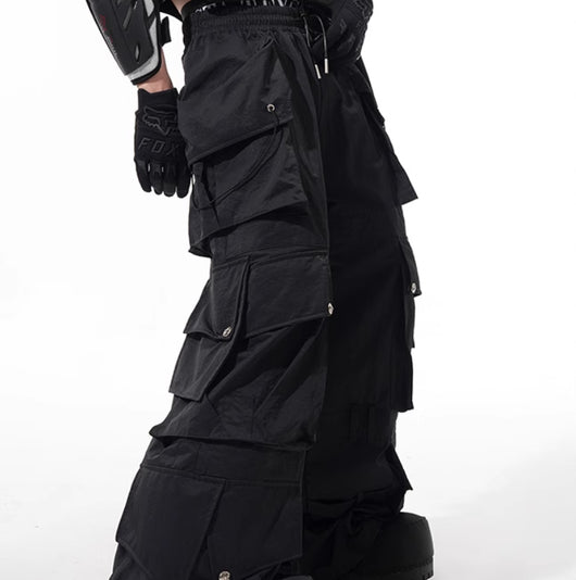 Pantalones Ejecutivos Oscuros con Bolsillos Múltiples - Image 12