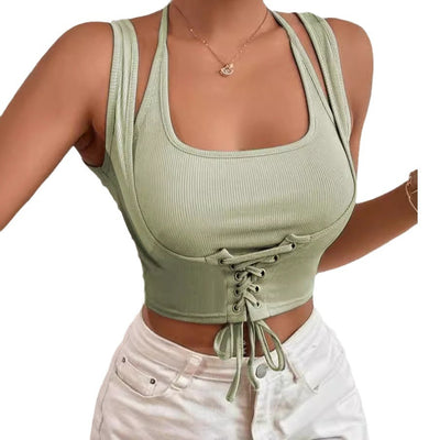 Blusa Sin Mangas con Amarre al Cuello - Image 5