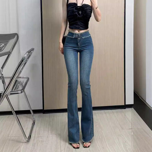 Jeans Skinny Retro Estilo Hong Kong para Mujer - Tela Ligera Verano - Image 5