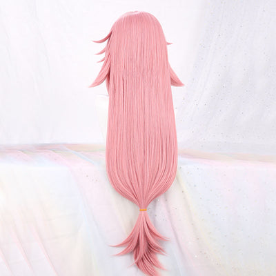Peluca de Cabello Sintético Color Sólido con Encaje en Ambos Lados - Image 5